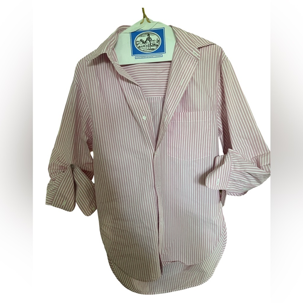 Citizens for Humanity Light Pink Striped Button-Up Shirt